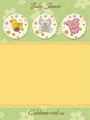 Image showing cute baby shower card