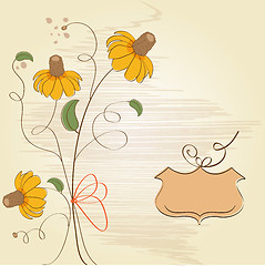 Image showing romantic flowers background