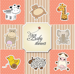 Image showing baby shower card template