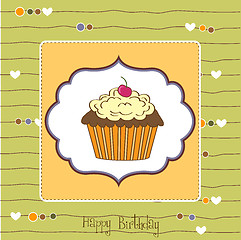 Image showing Birthday cupcake