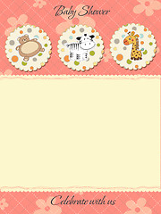 Image showing cute baby shower card