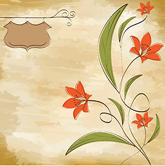 Image showing romantic flowers background