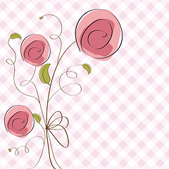 Image showing delicate floral background