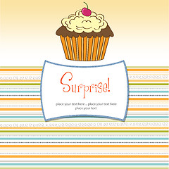 Image showing Birthday cupcake