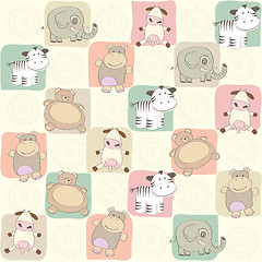 Image showing childish seamless pattern with toys