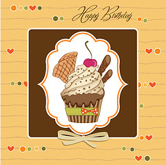 Image showing Birthday cupcake