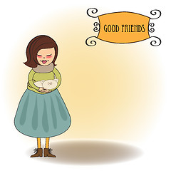 Image showing good friends greeting card