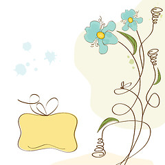 Image showing romantic flowers background