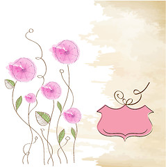 Image showing romantic flowers background