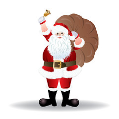 Image showing Santa Claus, greeting card design