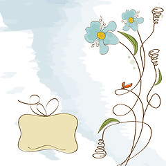 Image showing romantic flowers background