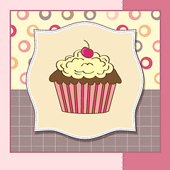 Image showing Birthday cupcake