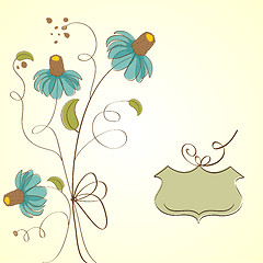 Image showing romantic flowers background