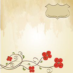 Image showing romantic flowers background