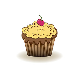 Image showing Birthday cupcake