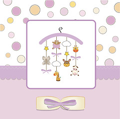 Image showing welcome baby announcement card