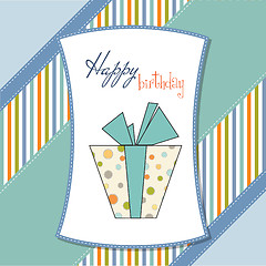 Image showing birthday card with gift box