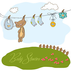Image showing Baby shower invitation card
