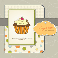 Image showing Birthday cupcake