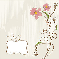 Image showing romantic flowers background