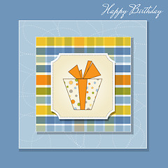 Image showing birthday card with gift box