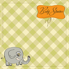 Image showing romantic baby announcement card