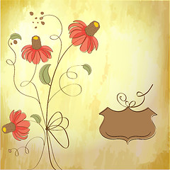 Image showing romantic flowers background