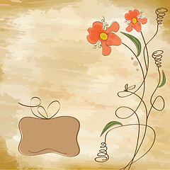 Image showing romantic flowers background