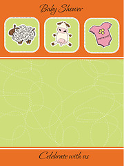 Image showing cute baby shower card
