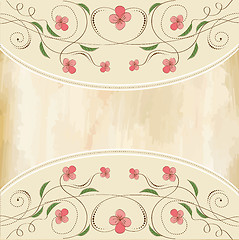 Image showing seamless pattern background with flowers