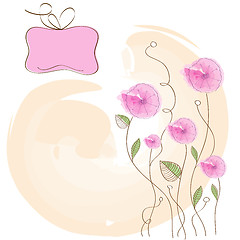 Image showing romantic flowers background