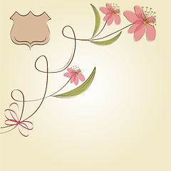 Image showing seamless pattern background with flowers