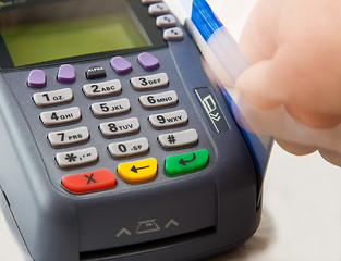 Image showing Credit card terminal