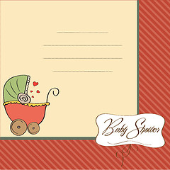 Image showing new baby announcement card