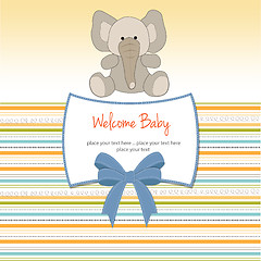 Image showing new baby arrived card