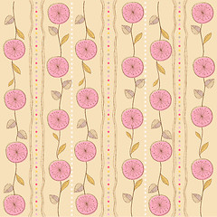 Image showing seamless pattern background with flowers
