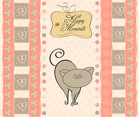 Image showing greetings card with cat