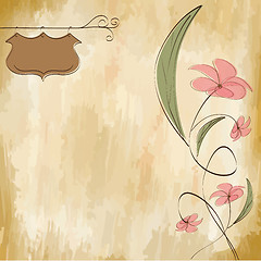 Image showing romantic flowers background