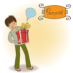 Image showing birthday card with boy