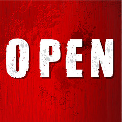 Image showing old Open Sign