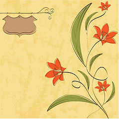 Image showing romantic flowers background