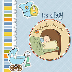 Image showing new baby boy arrived