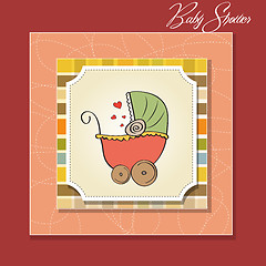 Image showing new baby announcement card