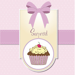 Image showing Birthday cupcake