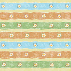 Image showing seamless pattern background with flowers