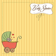 Image showing new baby announcement card