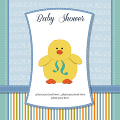 Image showing  baby boy welcome card