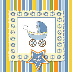 Image showing shower card with pram