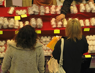 Image showing Shopping in a Japanese food market