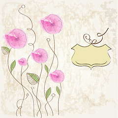 Image showing romantic flowers background